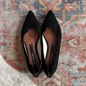 Pointed Toe Black Ballet Flats